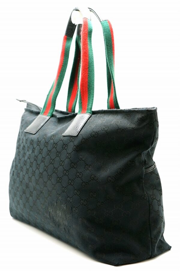 11590246 1 Gucci GG Mothers Tote Bag Sherry Line Black