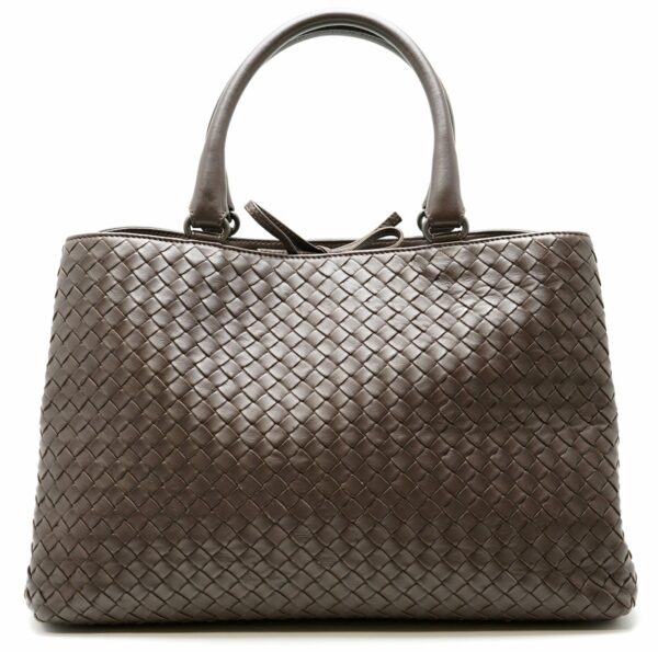 11590250 Bottega Veneta Intrecciato Tote Bag Brown