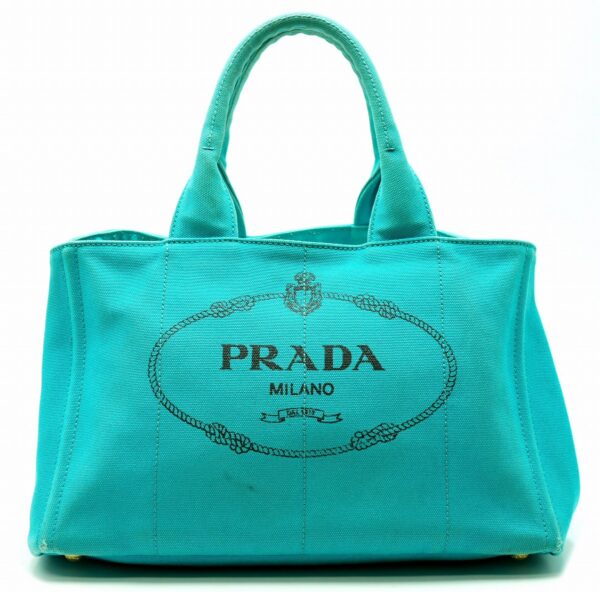 11590261 Prada Canapa Tote Bag Emerald Green