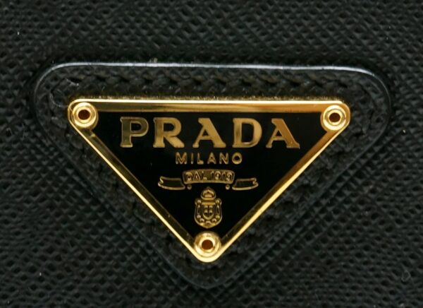 11590291 8 Prada Saffiano Lux Embossed Leather 2way Crossbody Shoulder Bag Black