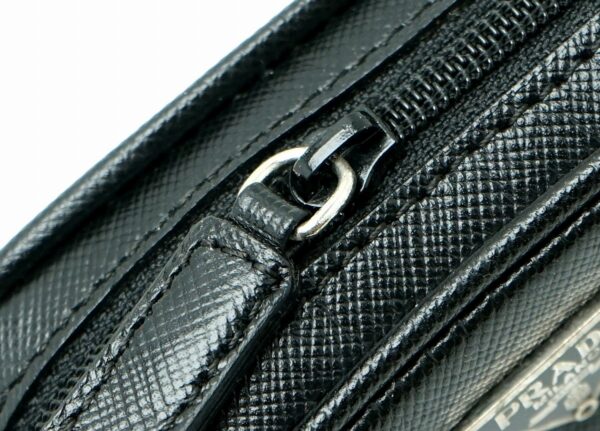 11590376 4 Prada Embossed Leather Multi Pouch Black