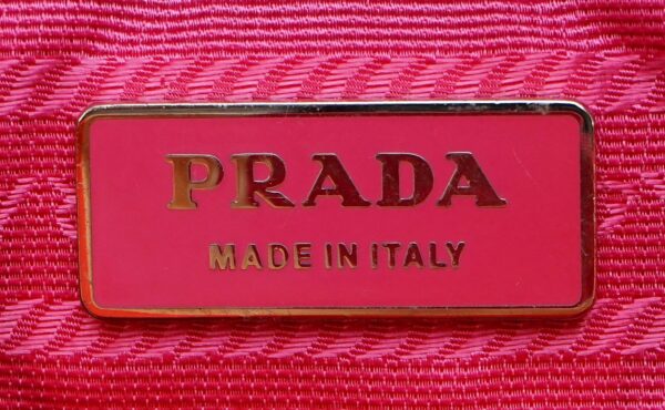 11590529 8 Prada Leather Nylon 2way Tote Shoulder Bag Multicolor Pink