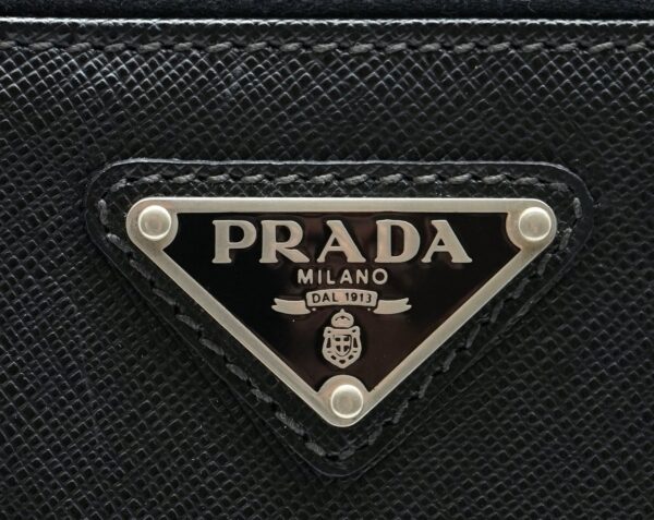 11590796 8 Prada Saffiano Leather Briefcase Document Bag Black