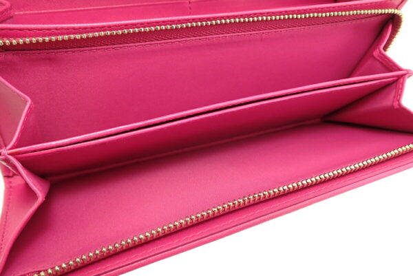 11591036 3 Christian Dior Lady Dior Cannage Chain Wallet Leather Pink