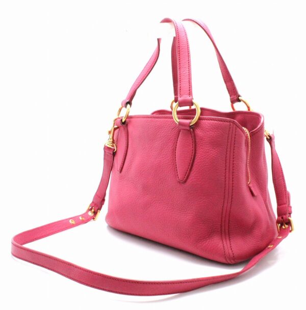 11591314 1 Miu Miu Vitello Caribbean 2Way Shoulder Bag Crossbody Pink