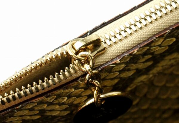 11591359 6 Gucci Snake Python Shoulder Bag Metallic Champagne