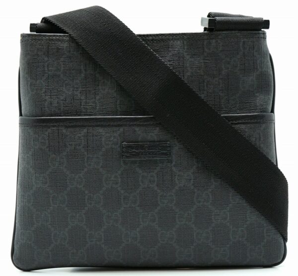 11591417 Gucci GG Plus Supreme Shoulder Bag Black