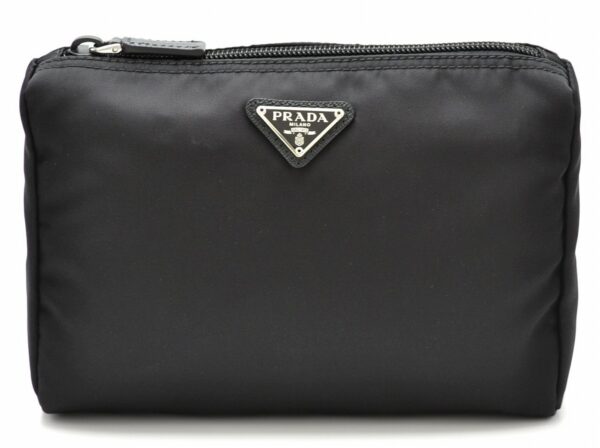 11591422 Prada Nylon Cosmetic Multi Pouch Black