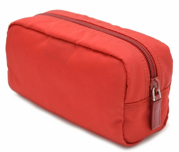 11591424 1 Prada Nylon Cosmetic Pouch Red