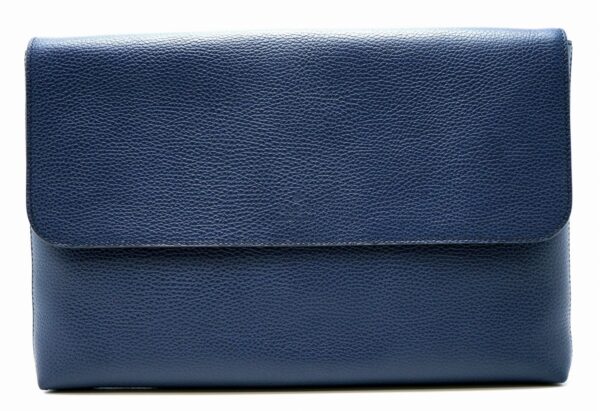 11591510 Gucci Clutch Bag Business Bag Leather Navy Blue