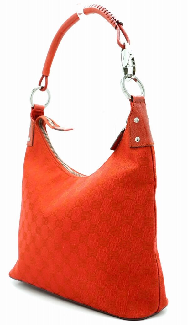 11600222 1 Gucci GG Shoulder Bag Leather Red