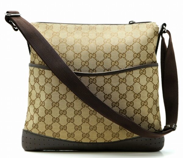 11600772 Gucci GG Crossbody Bag Khaki Beige Brown