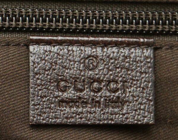 11600843 8 Gucci GG Canvas Mini Tote Bag Sherry Line Khaki Beige Brown