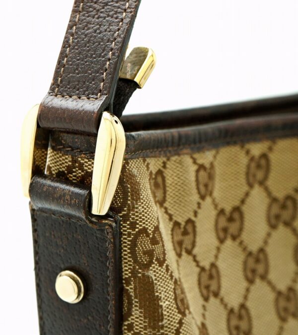 11601083 6 Gucci GG Canvas Crossbody Khaki Beige Brown