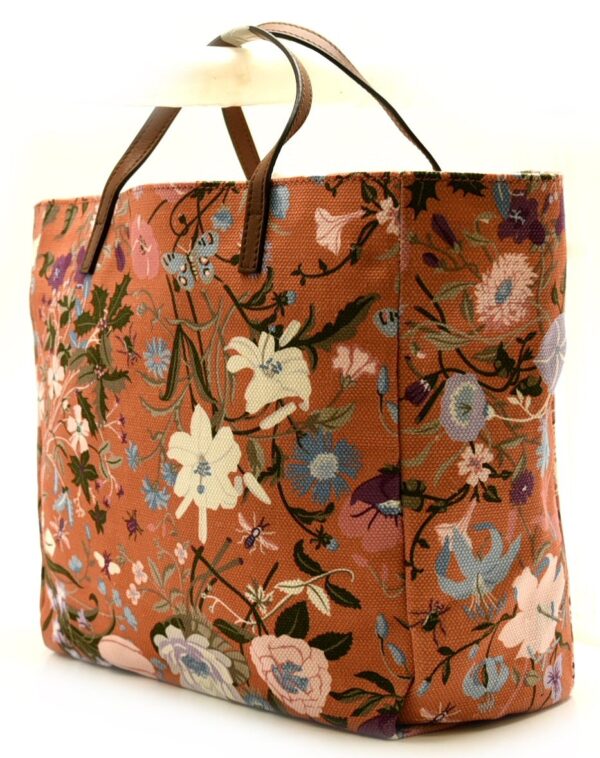 11601228 1 Gucci Tote Bag Canvas Flower Pattern Pink