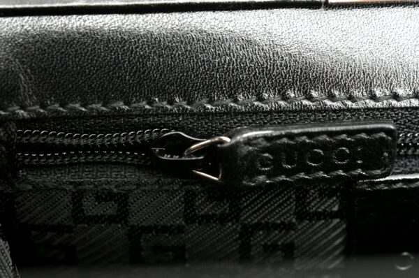 11601360 5 Gucci Handbag Nylon Leather Black