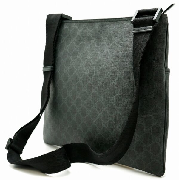 11601420 1 Gucci GG Supreme GG Plus Crossbody Leather Black