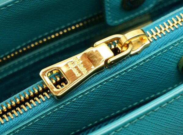 11601422 5 Prada Saffiano Handbag 2WAY Shoulder Bag Turquoise