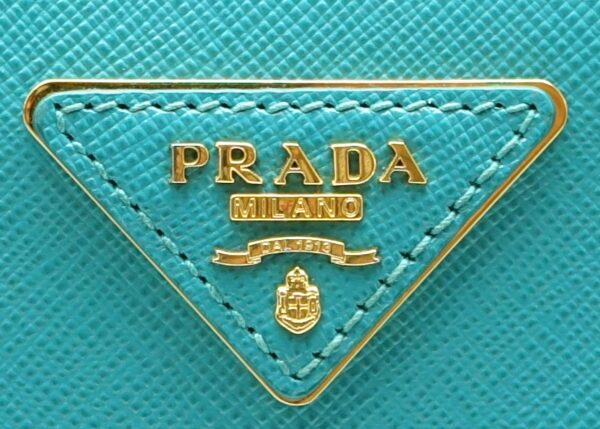 11601422 8 Prada Saffiano Handbag 2WAY Shoulder Bag Turquoise