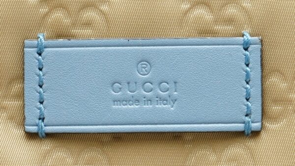 11601438 8 Gucci GG Nylon Shoulder Bag Beige Light Blue