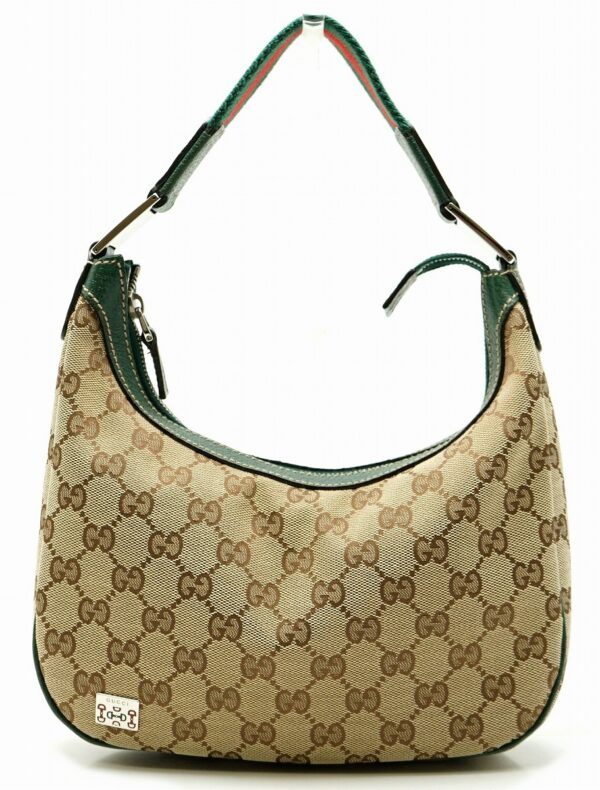 11601503 Gucci GG Mini Bag Sherry Line Khaki Beige Green