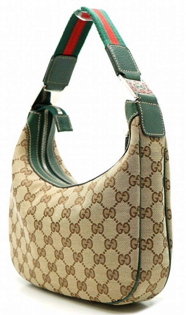 11601503 1 Gucci GG Mini Bag Sherry Line Khaki Beige Green