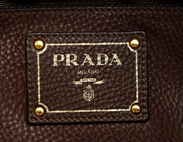 11601511 8 Prada Shoulder Bag Leather Bruciato Brown