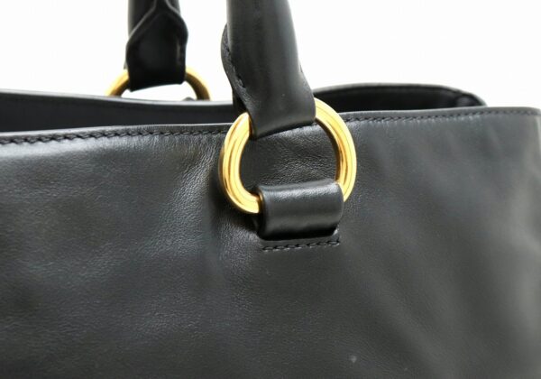 11610142 6 Prada Tote Bag Shoulder Leather Nero Black