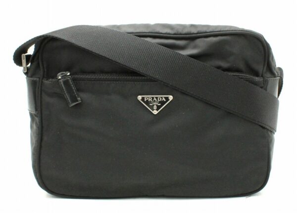 11610809 Prada Nylon Shoulder Bag Nero Black