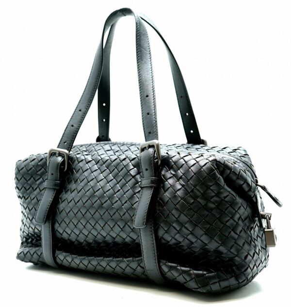 11610828 1 Bottega Veneta Intrecciato Handbag Black