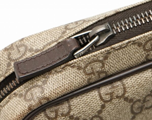 11610978 5 Gucci GG Plus GG Supreme Handbag Canvas Leather Khaki Brown