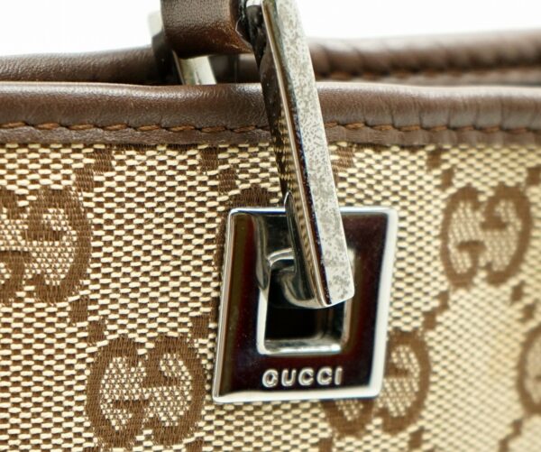 11611041 6 Gucci GG Tote Bag Shoulder Tote Bucket Leather Beige Brown