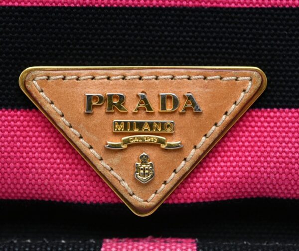 11611357 8 Prada Canapa Righe Shoulder Bag Fuxia Pink