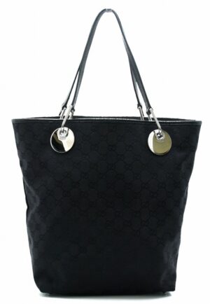 11611363 Prada Canapa 2way Shoulder Bag Black White