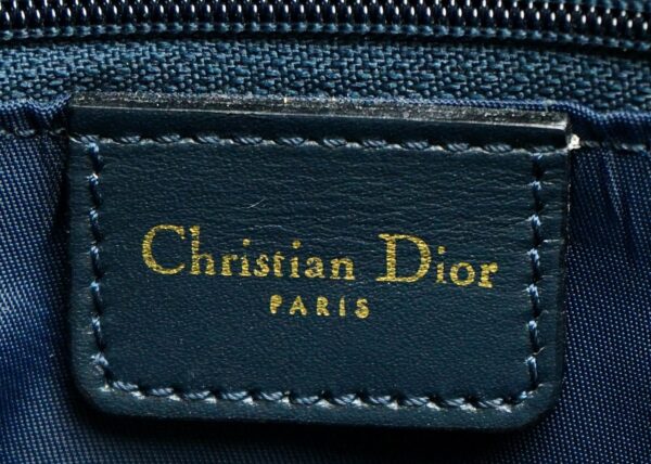 11620125 8 Christian Dior Trotter Handbag Leather Blue Navy