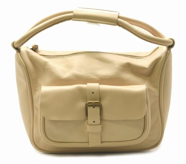 11620130 Miu Miu Shoulder Bag Leather Beige