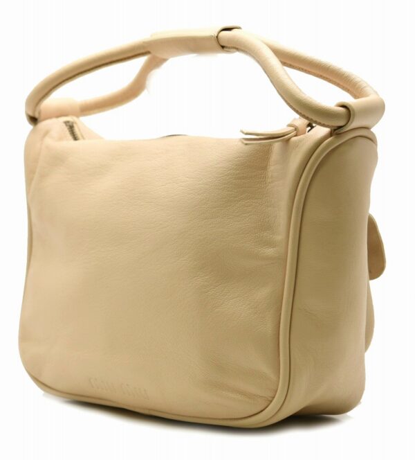 11620130 1 Miu Miu Shoulder Bag Leather Beige