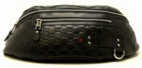 11620326 Gucci Rubber Guccisima Body Bag Black