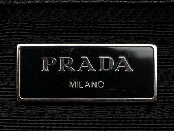 11620561 8 Prada 2WAY Shoulder Tote Bag Leather Blue Black