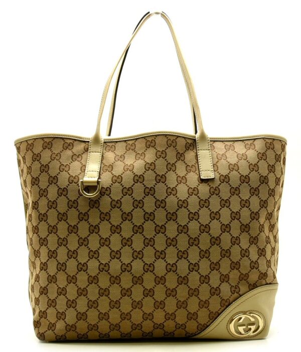 11620574 Gucci GG Supreme Tote Bag Khaki