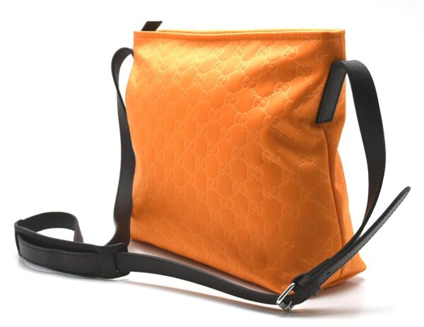 11620624 1 Gucci GG Nylon Shoulder Bag Orange