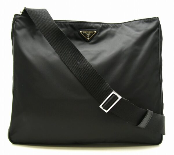 11620788 Prada Crossbody Shoulder Bag Nylon Leather Nero Black