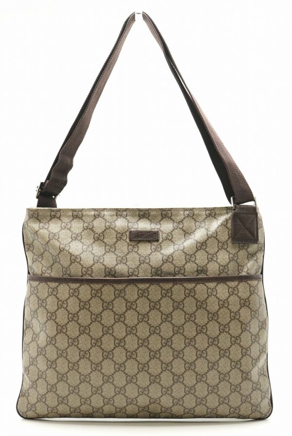 11620841 Gucci GG Supreme Shoulder Bag Beige