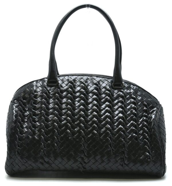 11620847 Bottega Veneta Intrecciato Handbag Black