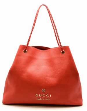 11630101 Gucci Leather Body Bag Waist Pouch Red