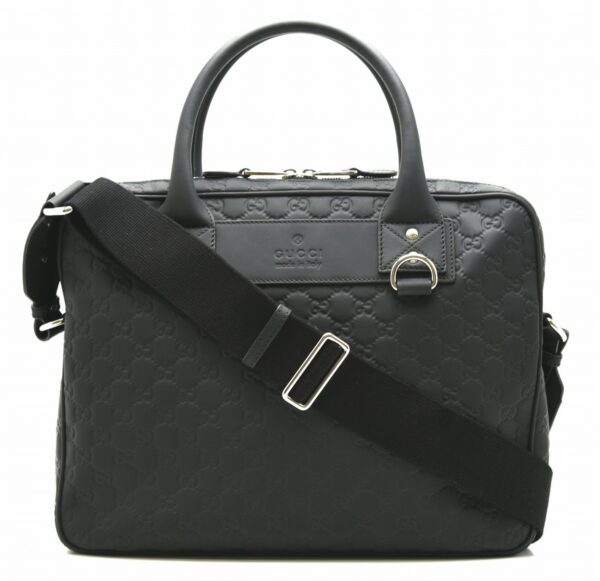 11630479 Gucci Guccisima Briefcase Black