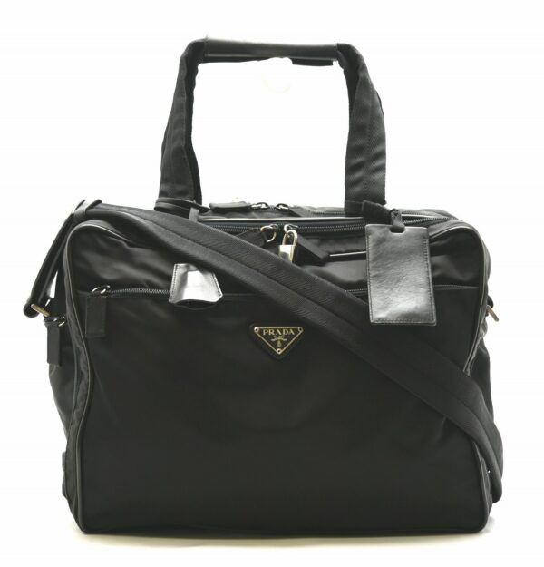 11630717 Prada Nylon Business Bag Briefcase 2WAY Shoulder Bag Nero Black