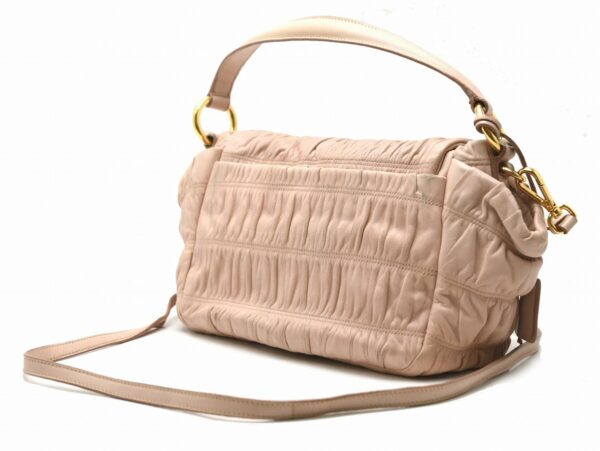 11630856 1 Prada Dressy Gaufre Handbag 2WAY Leather Cipria Pink