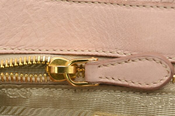 11630856 5 Prada Dressy Gaufre Handbag 2WAY Leather Cipria Pink