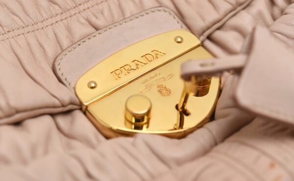 11630856 8 Prada Dressy Gaufre Handbag 2WAY Leather Cipria Pink